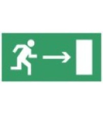 Сфера (24В) "Направление к эвакуационному выходу направо" (плоское) Оповещатель охранно-пожарный световой (табло)